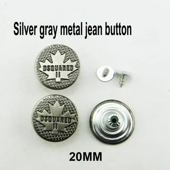 30PCS 20MM Bronz Ton de Metal Blugi Frunze Butonul Rotund de Îmbrăcăminte Butoanele se Potrivesc Haine, Accesorii JMB-199
